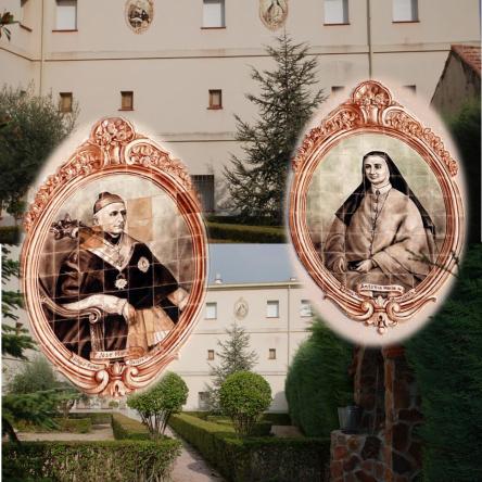 Medallones Madre Antonia y Padre Serra